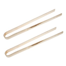 CIYODO 2pcs Bamboo Trash Folder Grabber Tool Grabber Stick Reach Extender Grabber Long Handled Reacher Pick up Stick Grabber Trash Pickup Tool Bbq Tools Rubbish Pick Clip Grasp Elder Pole