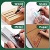 SELEAD Large Permanent Markers Black Red Blue Green - 12