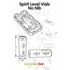 Replacement Level Glass Vial, Spirit Bubble Level, No Nib, Accurate,