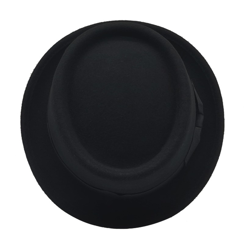 Pork Pie Men's Hat Women's Fedora Felt Hat 100% Wool