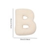Perfeclan Letter Plush Pillow Decorative Throw Pillow Letter Hugging Throw