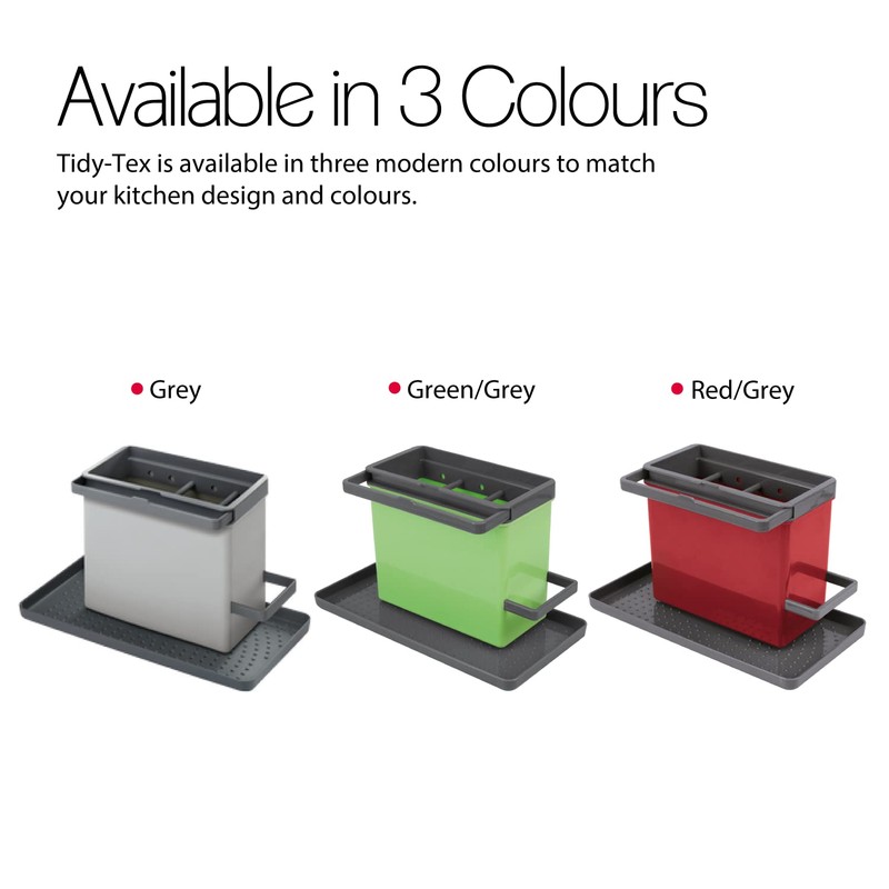 Metaltex Tidy-Tex Kitchen Sink Organiser, Grey, 24 x 13 x