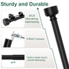Black Curtain Rods for Windows 72 to 144 Inch(6-12ft), 1