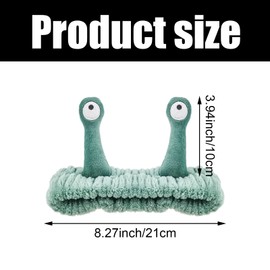 2 PACK Spa Headband Palm and Snail Spa Hair Bands Makeup Headbands Face Wash Headband Microfiber Soft Coral Fleece Head Wraps Hair Accessories for Washing Face Shower Sports Beauty Skincare