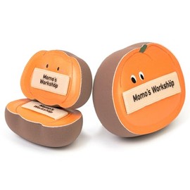 momo's workshop Set De Esponjas De Maquillaje De Calabaza De Momo'S Workshop(3 Piezas): Esponjas Grandes Y Pequeñas Para Halloween, Material Rubycell Para Una Aplicación Impecable De La Base, Estuche