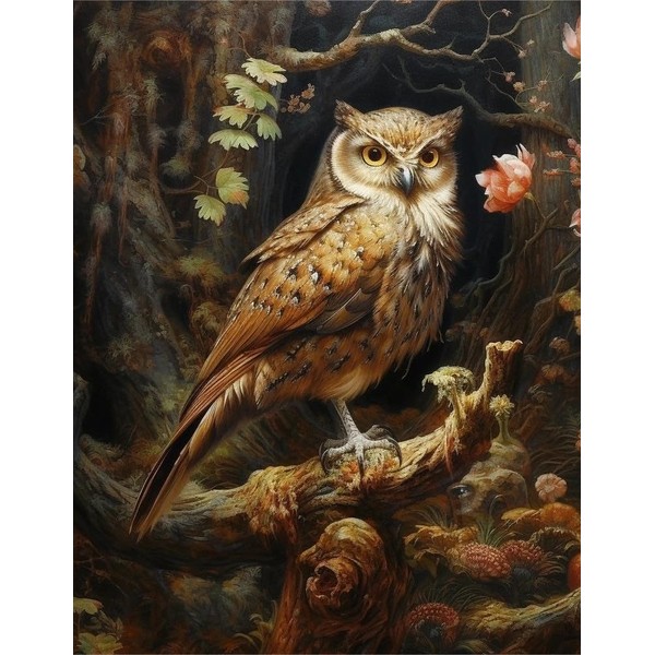 Bbtcxjs 5D Masonry and Stone Painting (owl)