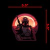 SW Mandalorian Sunset Sticker Decal Notebook Car Laptop 5.5"x5.5" (Color)