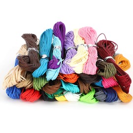 Cordón Encerado, Hilo Encerado de Poliéster, Alambre de Color, Cordón para Pulsera, Cordón Recubierto de Cera, 1 Mm de Diámetro, 10 M, Collar, Hilo Encerado para Pulsera de la