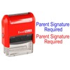 ExcelMark Self-Inking Rubber Teacher Grading Stamp - Parent Signature Required