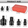 Impact Wrench Bit Adapter Impact Adapter Reducer Set 1/4 Inch
