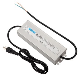 LED Driver 24V250W Waterproof Power Supply AC90-120V to DC24V10.4A Waterproof Low Voltage Transformer Suitable for Indoor and Outdoor LED Light Strips and Any 24V DC High-End Devices