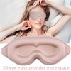 3D Sleep Mask,1 PCS Pink Eye Mask for Sleeping,Comfortable Adjustable