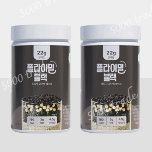 Fly Meal Muscle Growth Protein Shake Black Black Sesame Flavor 630g 2 cans, protein shake / 플라이밀 근성장 단백질쉐이크 블랙 흑임자맛 630g 2통, 단백질쉐이크