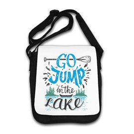 Go Jump In The Lake Summer Fishing Boat Schultertasche