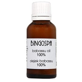 BINGOSPA Anti-Ageing Anti-Cellulite Babassu Oil for Skin Regeneration, Skin Moisturising, Skin Hydration, Stretch Marks, Skin Problems, Psoriasis, 30 ml