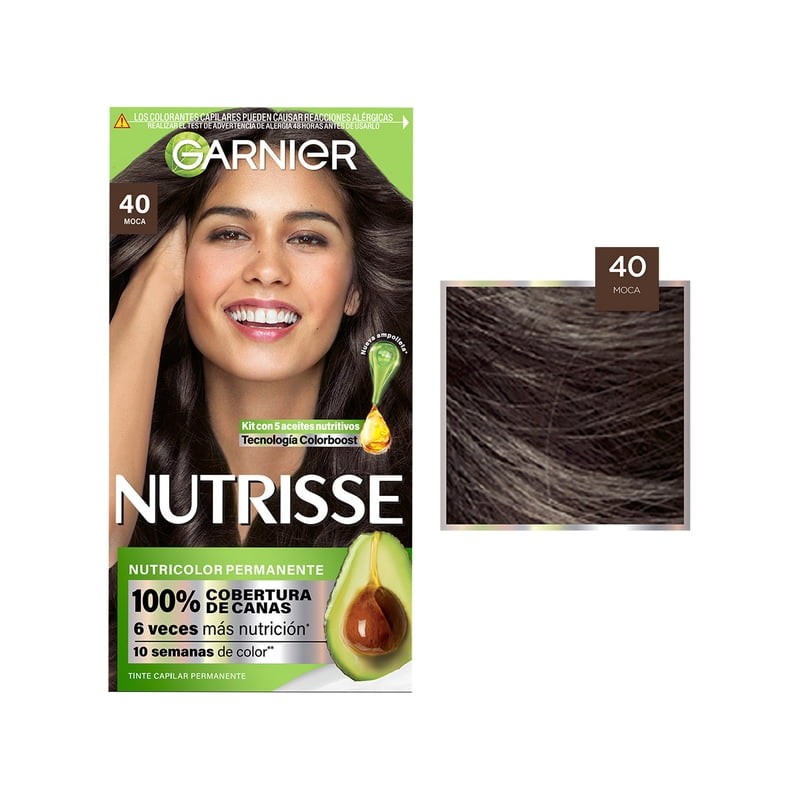 Tinte para cabello Garnier Nutrisse 40 moca