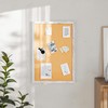 Flash Furniture Rustic Wall Mount Cork Board, for Home, Office,