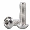 10-24 x 1-1/4" Button Head Socket Cap Bolts Screws, Stainless