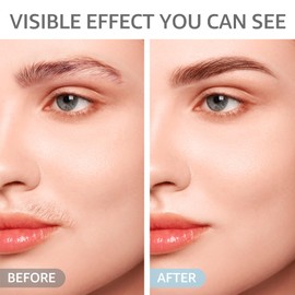 KAPHIO Facial Hair Removal for Women: 2 in 1 Electric Hair Removal Device for Chin Upper Lip Peach Fuzz & Rechargeable Eyebrow Trimmer for Shape Brows with Light (Blue)