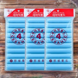 Orive Perm Clip Dye Vinyl Perm Roll Jinseong Self Perm Ceramic Hair Rod No. 4 3 Sky / 오라이브 파마용클립 염색비닐 파마롤 진성 셀프파마 세라믹 헤어 롯드 4호 3개 하늘