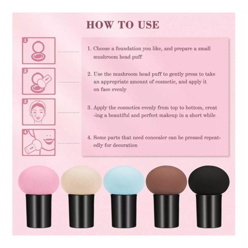 GAB Belleza Esponja Maquillaje Con Soporte Y Estuche Portátil Viaje