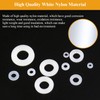 Sutemribor 640-Piece 8-Size White Nylon Washers Assortment Kit - Metric