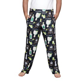 Funky Junque Men's Bourbon Pajama Pants Tequila Pajamas Soft Stretchy Lounge Sleepwear