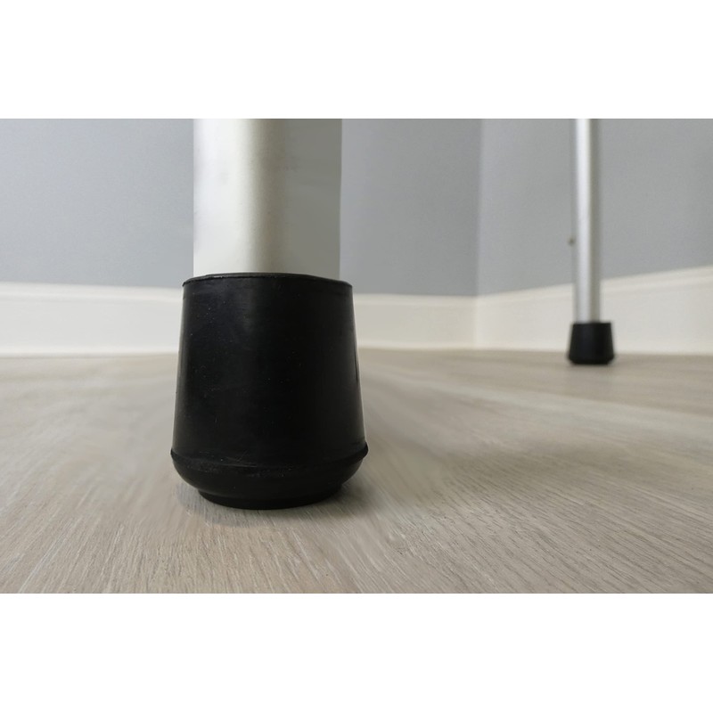 Shepherd Hardware 2 Pack Non-Slip Round Rubber Leg Tip Protectors