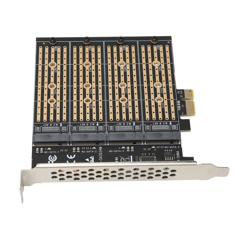 SATA NGFF to PCIe Adapter 4 Disk Position 10Gbps AHCI