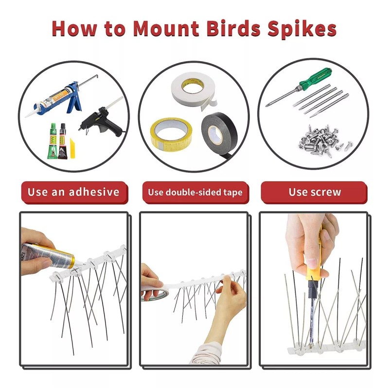 Heypet Antipalomas, Repelente De Picos De Pájaros, 28 Unidades