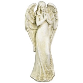Joseph's Studio by Roman Inc., Praying Angel, Garden Collection, Religious Statue, Holy Family, Memorial, Angel, Patron Saint, Garden Décor (4x6x14)