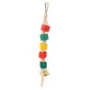 8pcs Parrot Toys Adjustable Coconut Shell Ladder Hanging Toys Interactive