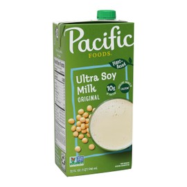 Pacific Foods Original Ultra Soy Milk, Plant Based Milk, 32 oz Carton
