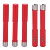 5Pcs Saw Bit Set FlatTooth Diamond Particles Red Coated Drill