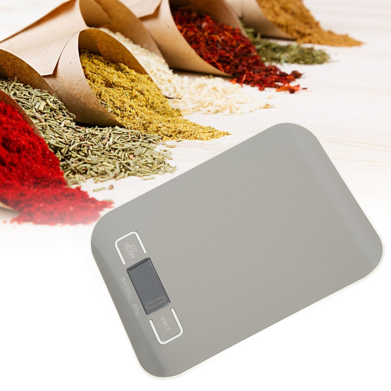 Kitchen Scale Portable HD LED Display Mini Stainless Steel Home
