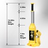 YELLOW JACKET 4 Ton Muti-Directional Welded Bottle Jack(8,000lb), Horizontal Bottle