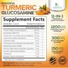 Turmeric Curcumin Supplement - 95% Curcuminoids with Glucosamine, Ginger &