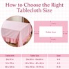 Simihiran Pink Gingham Ruffle Tablecloth 60 x 120 Inch Rectangular