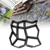 Stone Paving Mold Concrete Stepping Walkway 9 Grids Driveway Garden