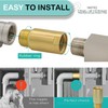 (2 pcs) Upgrade Brass Pipe Plumbing Adapter with Rubber O-ring,