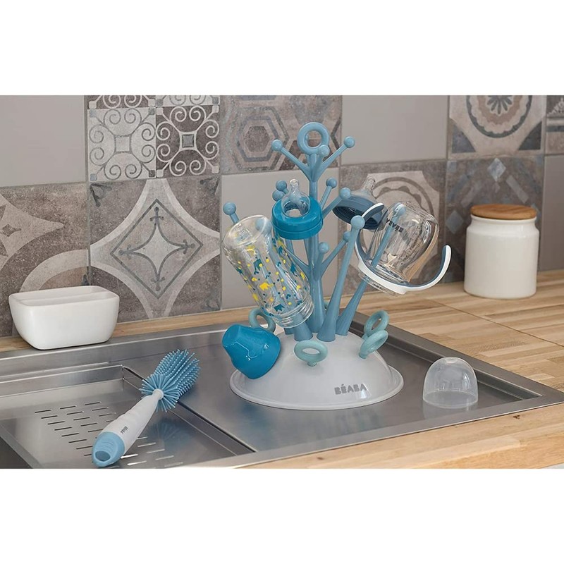 Beaba Bottle Tree Draining Rack Blue