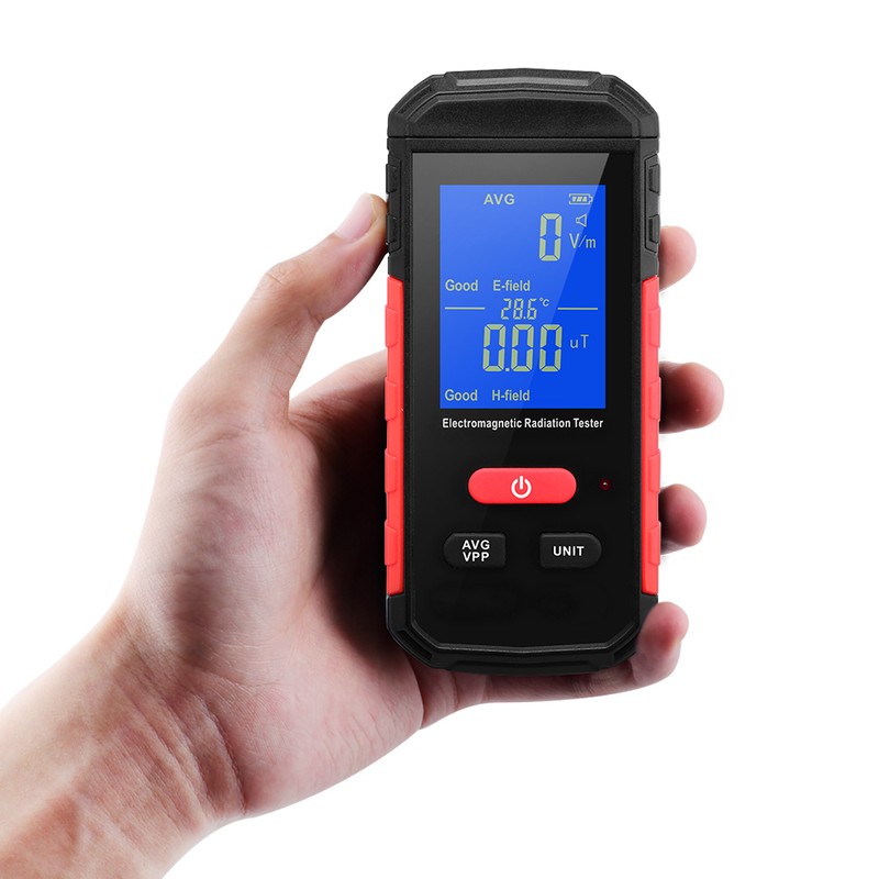 Digital Electromagnetic Radiation Tester EMF Meter LCD Backlight Portable Electric