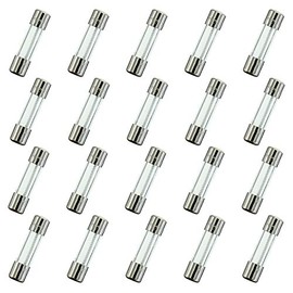 HUAREW T1.25AL250V 20 Pcs 5x20mm Slow Blow Glass Fuse 1.25A 250V 0.2 x 0.78 inch time delay Fuse