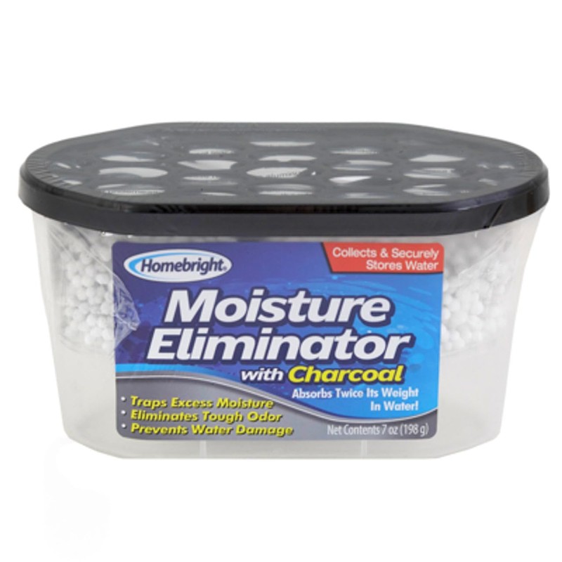 Homebright Moisture Eliminator with Charcoal, 7oz (Pack of 2) -