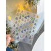 Christmas Nail Art Stickers 5D Embossed Xmas Tree Nail Stickers