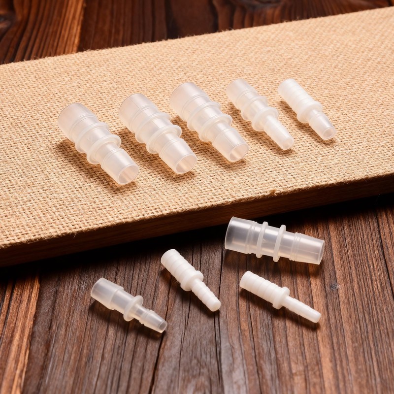 Quickun Plastic Hose Barb Reducer Fitting 1/4" to 3/16" Barbed