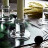 AGLARY 12pcs Taper Candle Holders, Glass Crystal Candlestick Holders Bulk,