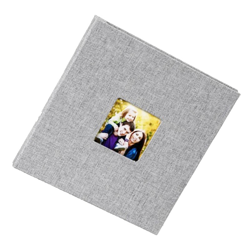 Linen Cover Photo Album Self Adhesive Laminated Photo Album with