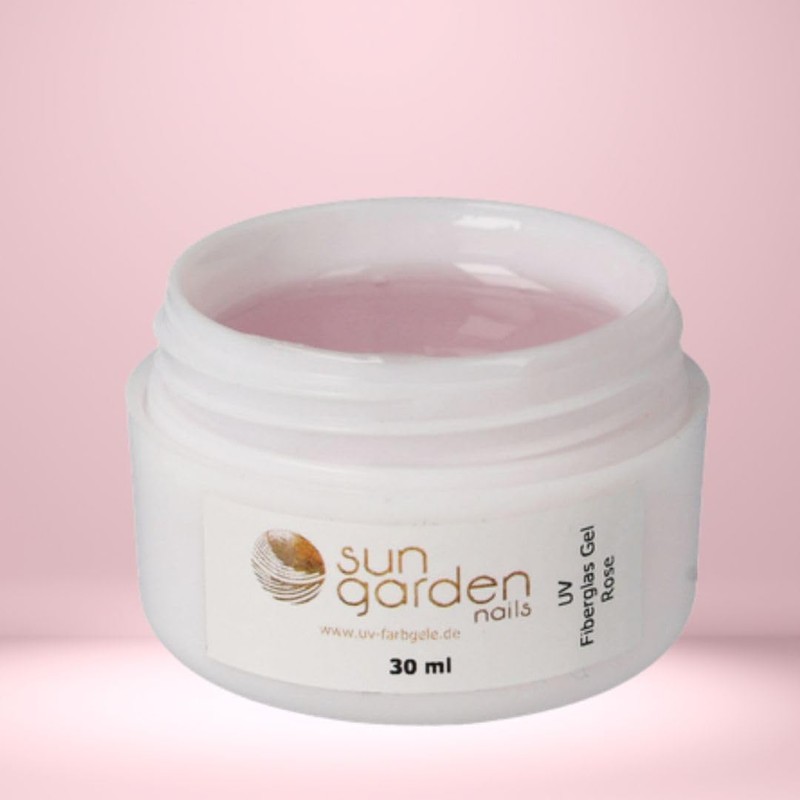 Sun Garden Nails UV Fiberglas Gel Rosa-Klar Aufbaugel 30 ml