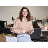 OLOMEE Reading Glasses for Women Cute Round Readers +4.50 for
